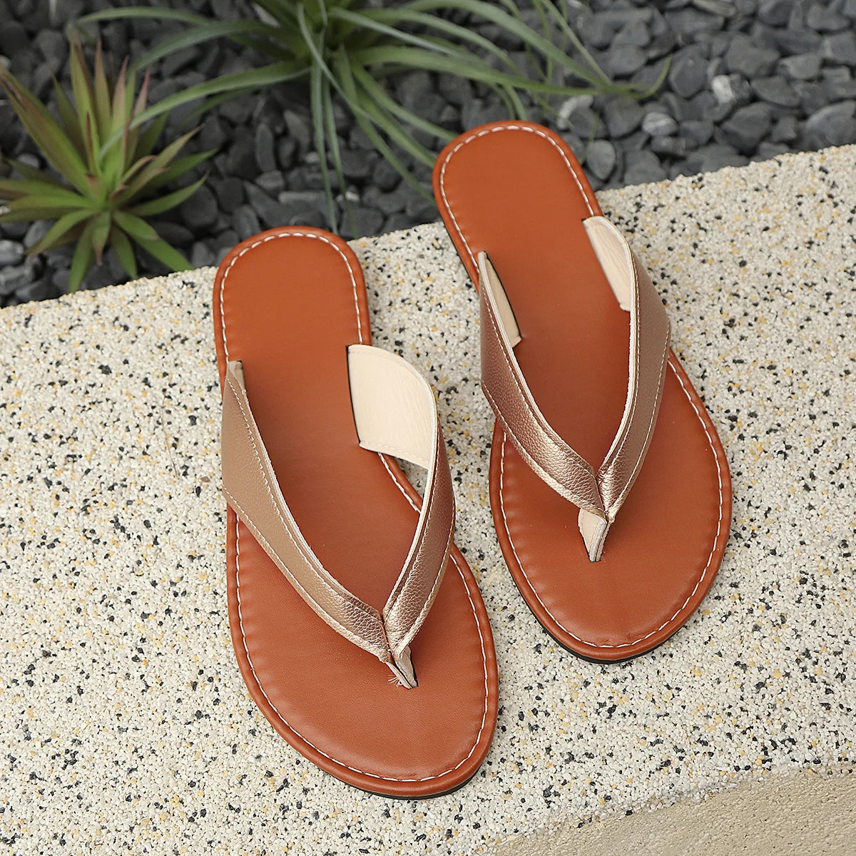 Women's Slippers New Summer Shoes for Women 2026 Fashion Flip Flops Comfortable Outdoor  Beach Home Flat Sandals