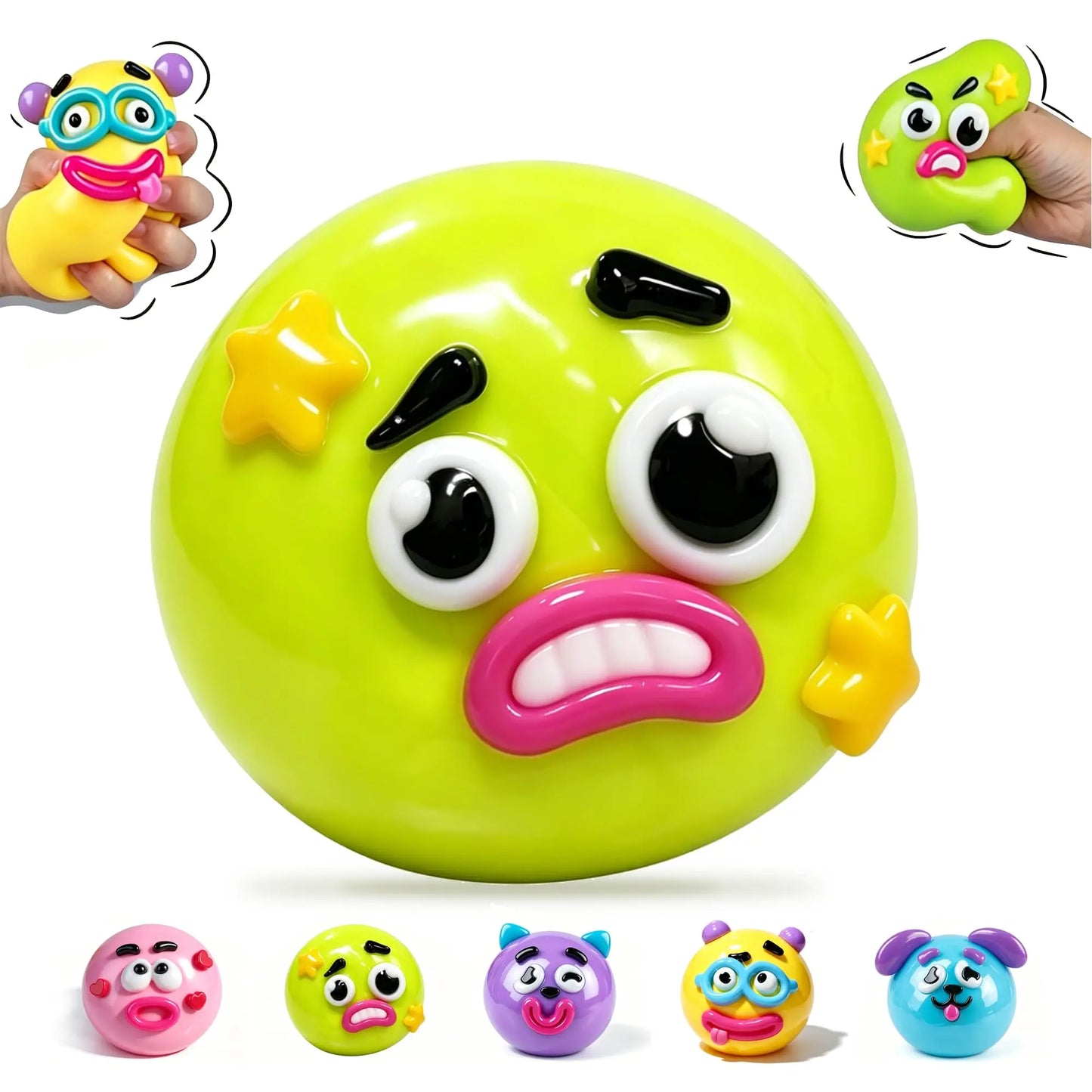 The new 2026 Smushers Squishy, Squishy exchanges dog face toys, slowly rises the foldable toys and relaxes the senses.