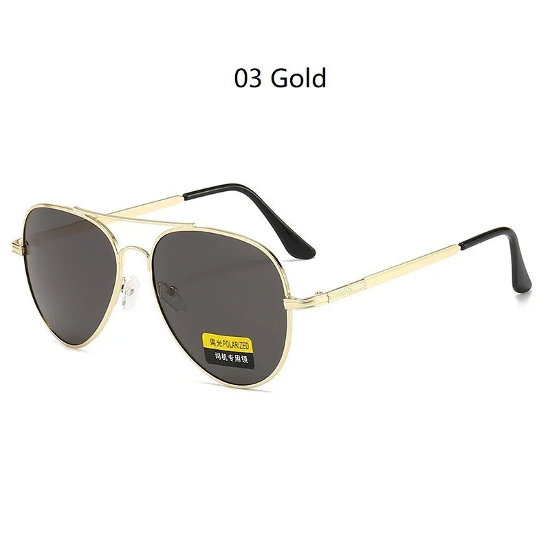 Classic Men And Women Polarized Sunglasses Fashion Metal Pilot Driving Fishing Sun Glasses Man Vintage Sunglass Eyeglasses