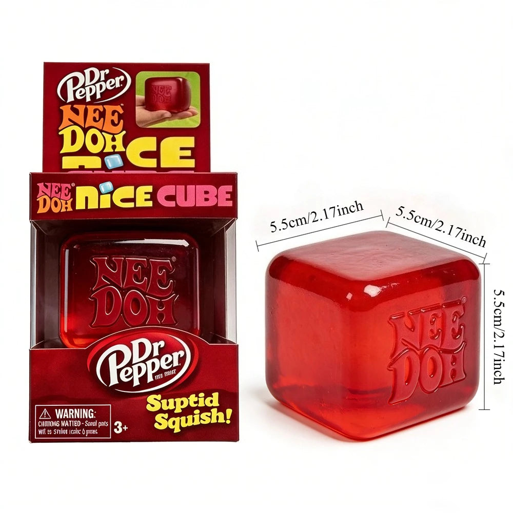 Squishy Soap Stress-Relief Fidget Toy Schylling Needoh Nice Cube Anti-Anxiety Slow Rebound Relaxing Toy Decompression Gift