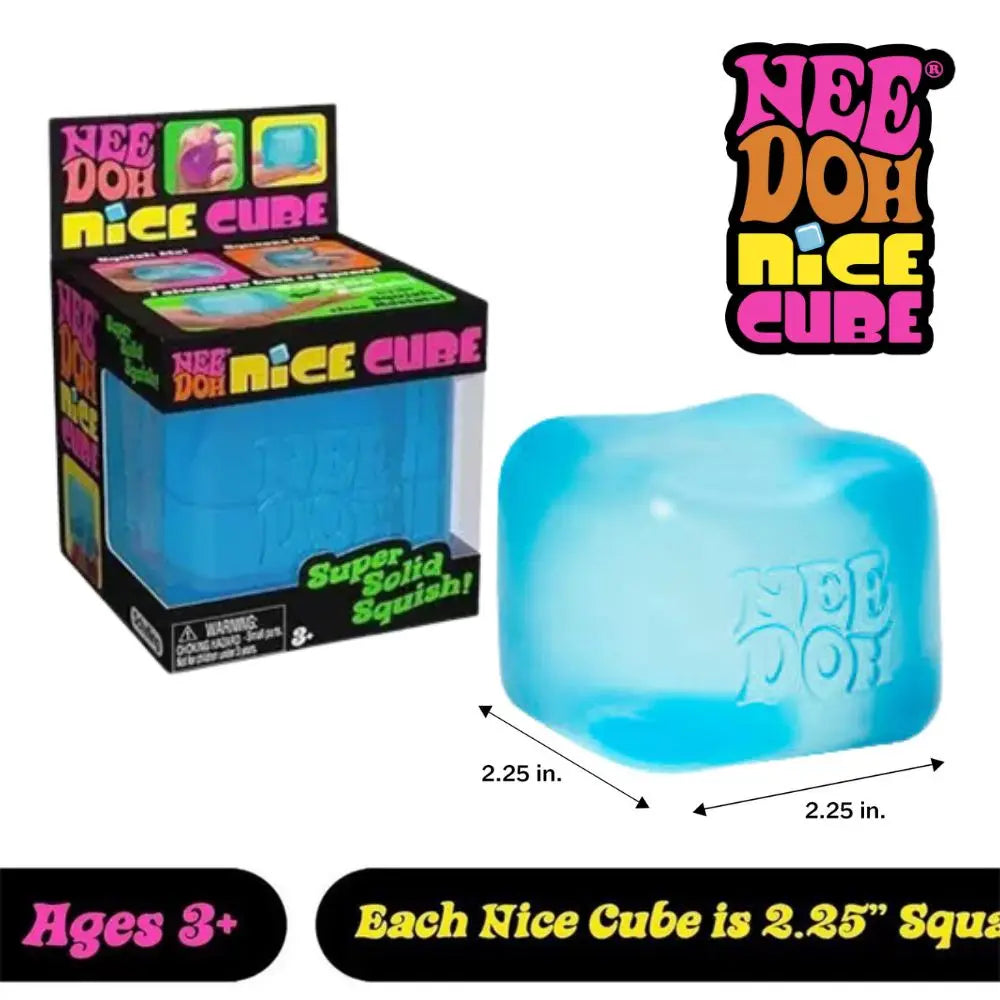 Squishy Needoh Nice Cube Pressure Relief Fidget Toy Soft Pinch Sensory Fingertip Toy Creative Relaxing Gift