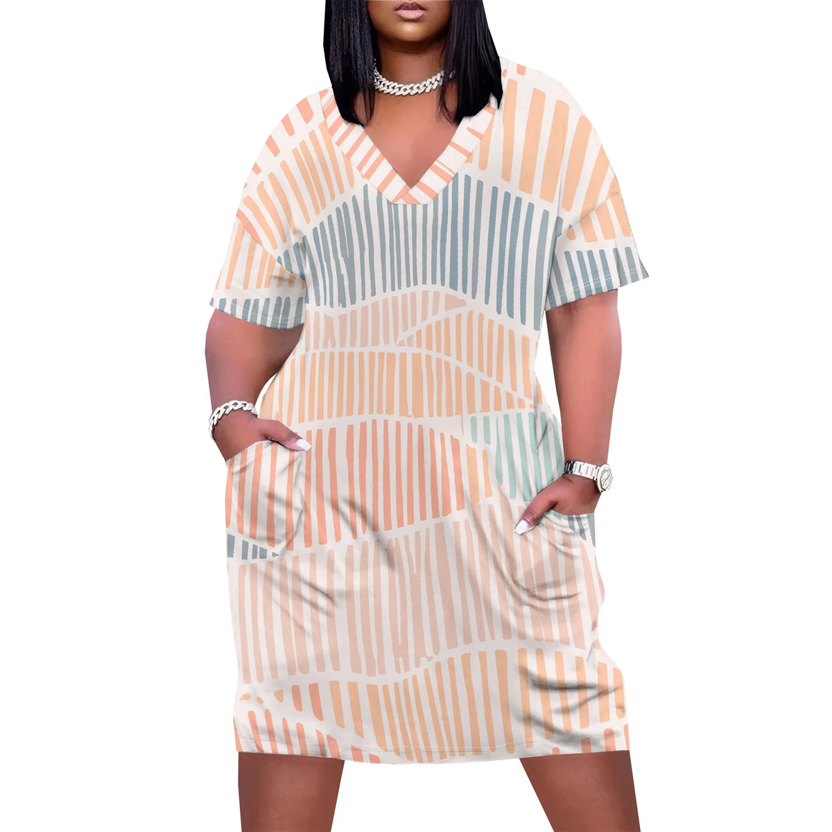 Plus Size Women's Casual Dress