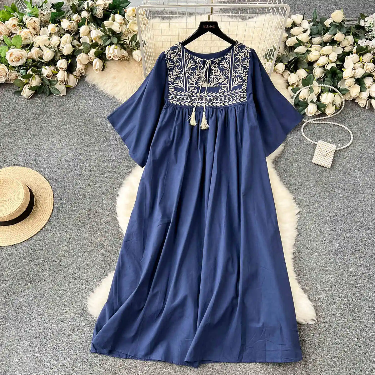 Bohemian Women's Embroidered Dress