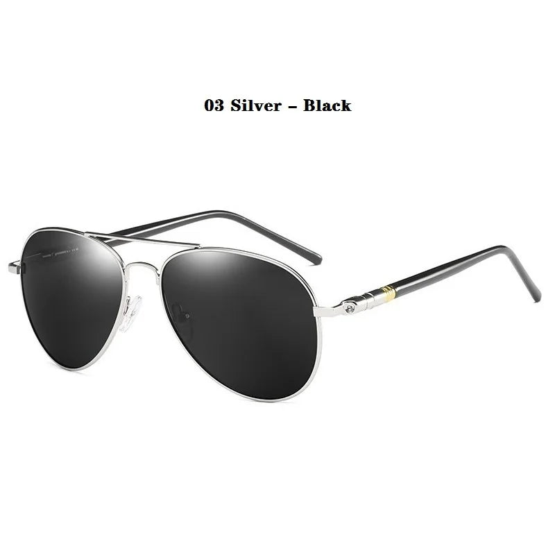 Classic Men And Women Polarized Sunglasses Fashion Metal Pilot Driving Fishing Sun Glasses Man Vintage Sunglass Eyeglasses