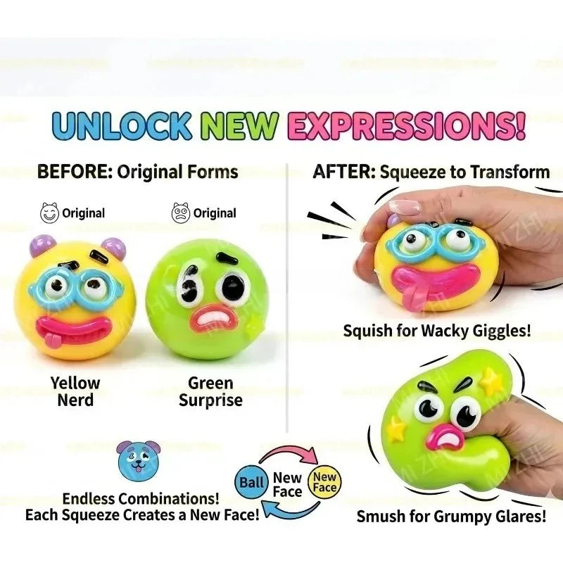 The new 2026 Smushers Squishy, Squishy exchanges dog face toys, slowly rises the foldable toys and relaxes the senses.