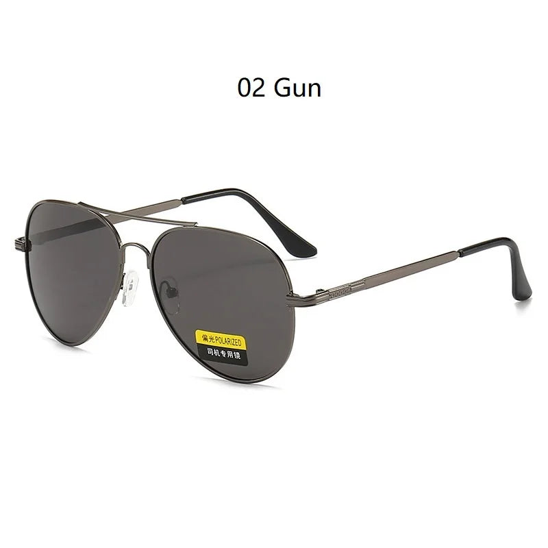Classic Men And Women Polarized Sunglasses Fashion Metal Pilot Driving Fishing Sun Glasses Man Vintage Sunglass Eyeglasses