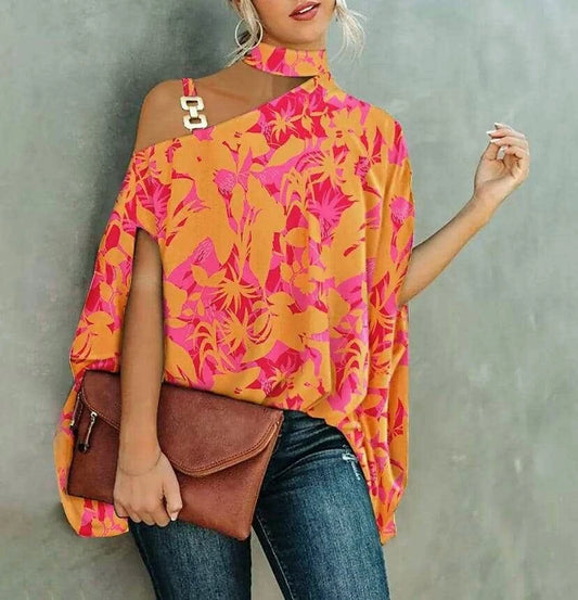 Women's Plus-Size Floral Blouse