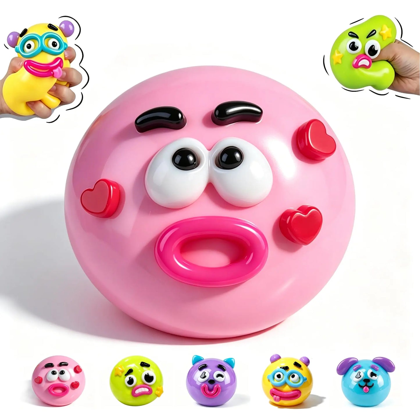 The new 2026 Smushers Squishy, Squishy exchanges dog face toys, slowly rises the foldable toys and relaxes the senses.