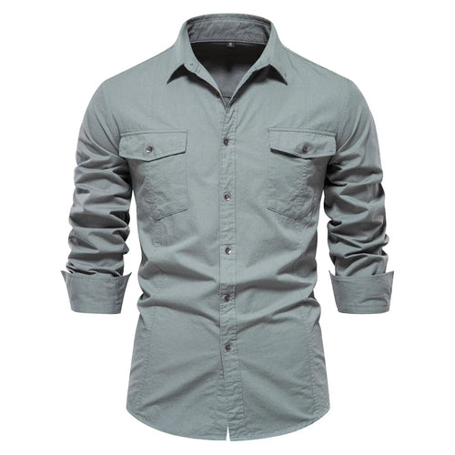 Men's Military Long Sleeved Shirt