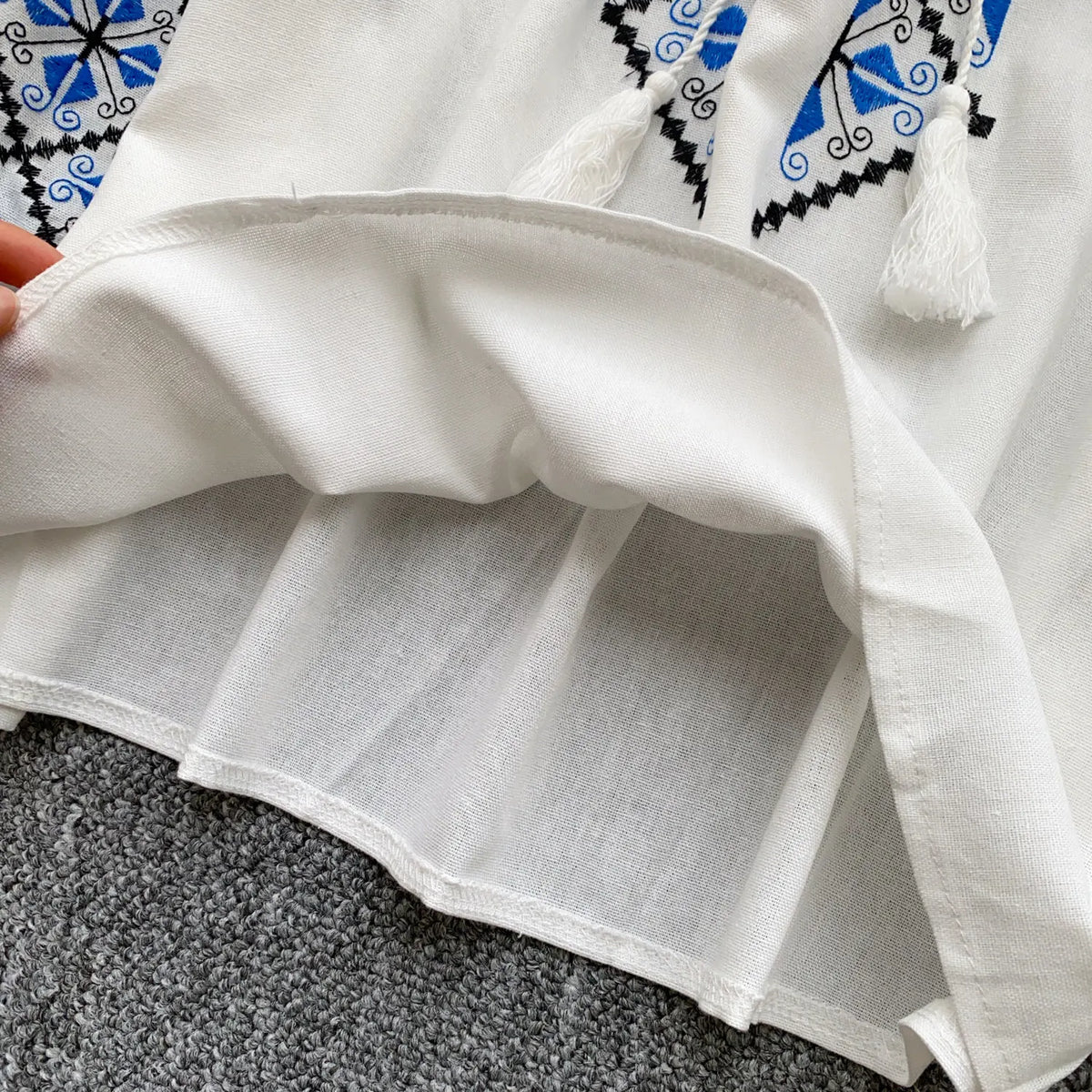 Women's Boho Embroidered Blouse