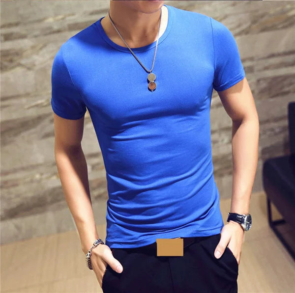 2026 Brand New Men T Shirt Men T-shirts V Neck Man T-shirt For Male Fitness Tshirts Men T Shirts Tops Tees Clothing