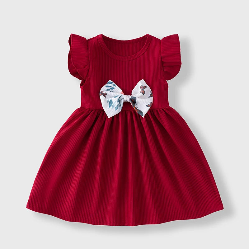 Toddler Girls Summer Outfits 3 Styles Butterfly Print Dress 2Pcs Ruffle Top Shorts Set Kids Casual Clothes