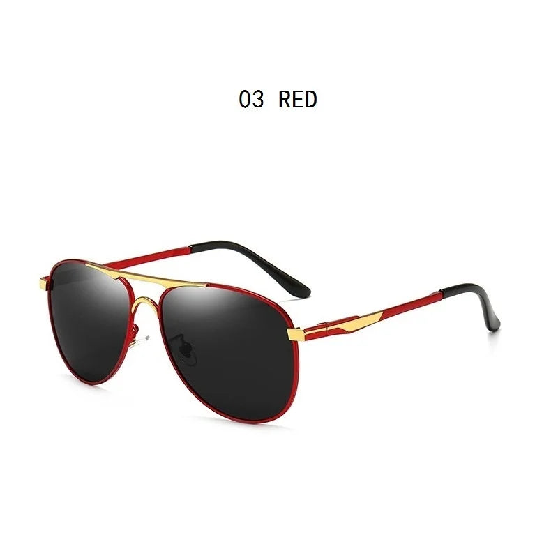 Classic Men And Women Polarized Sunglasses Fashion Metal Pilot Driving Fishing Sun Glasses Man Vintage Sunglass Eyeglasses