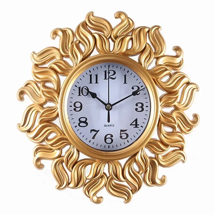 Wall clock European living room Personality creative Fashion clock Silent art bedroom living room Kitchen wall decoration