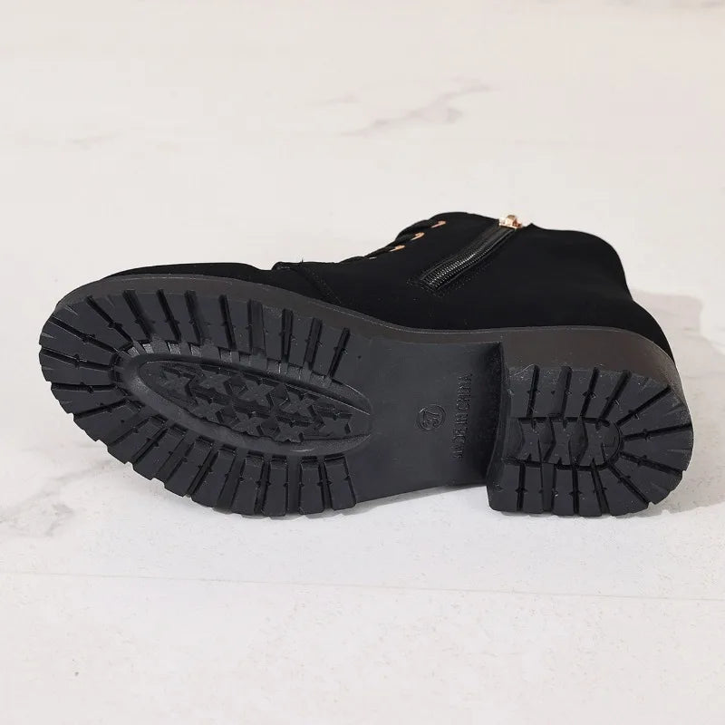 Women's Buckle-Detail Ankle Boots