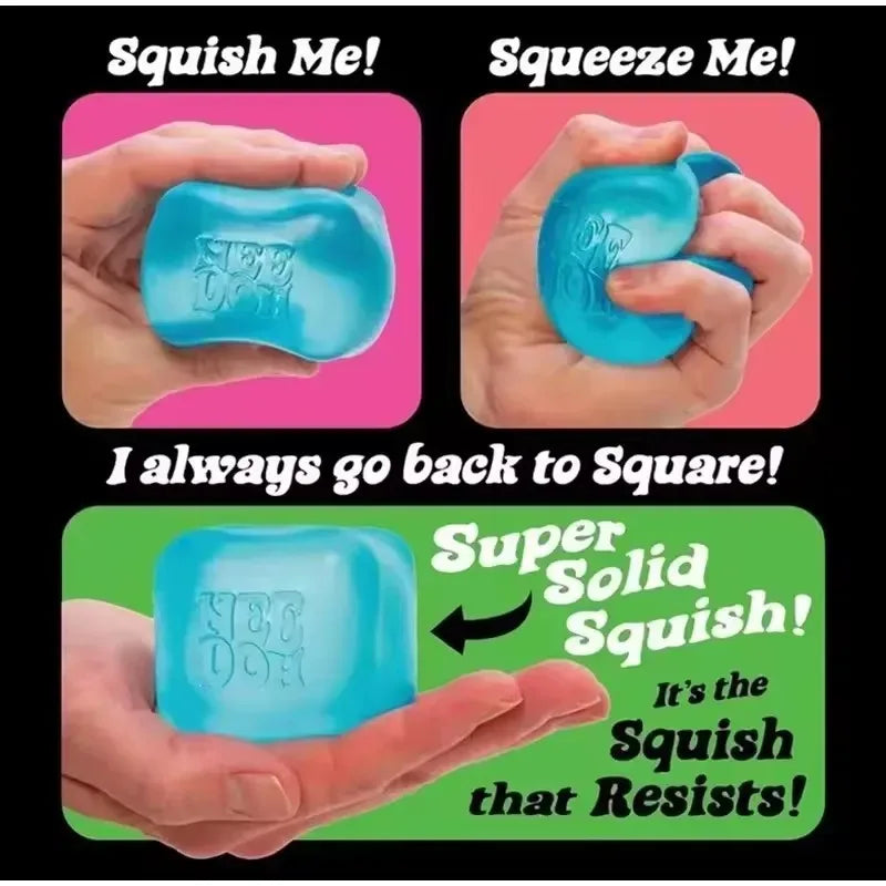 //In Stock// Squishy Schylling Needoh Nice Cube Sensory Stress Reliever Fidget Tool Anti-Anxiety Relief Squeeze Kids Toy 말랑이