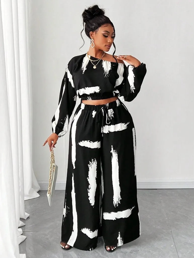 Elegant Women's Plus Size 2 Piece Set