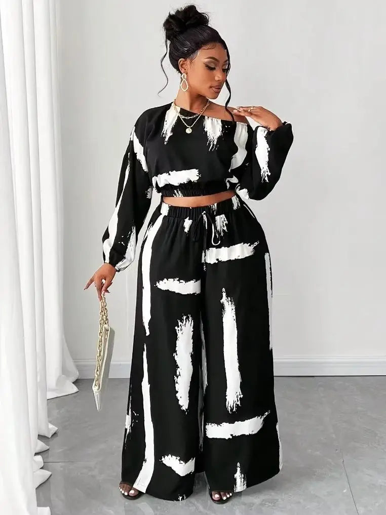 Elegant Women's Plus Size 2 Piece Set