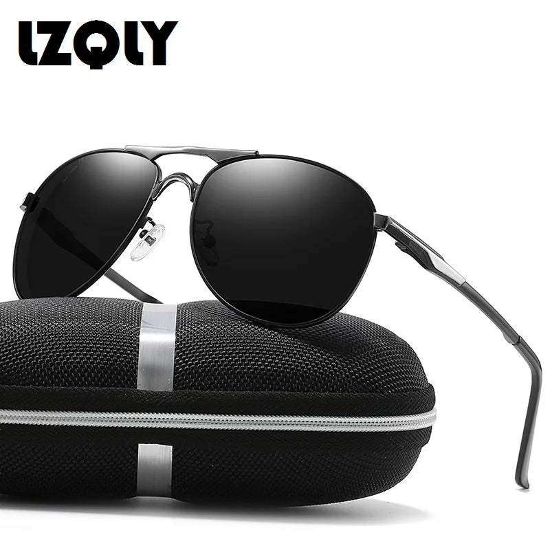 Classic Men And Women Polarized Sunglasses Fashion Metal Pilot Driving Fishing Sun Glasses Man Vintage Sunglass Eyeglasses