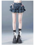 New Fashion Women Hot Girl Sweet Kawaii Bow Vintage Y2k Clothes American Streetwear Sexy Summer A-line Gothic Mini Denim Skirts