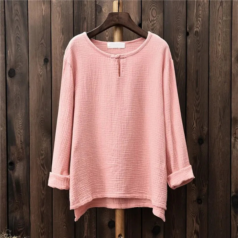 Women's Plus Size Button Top
