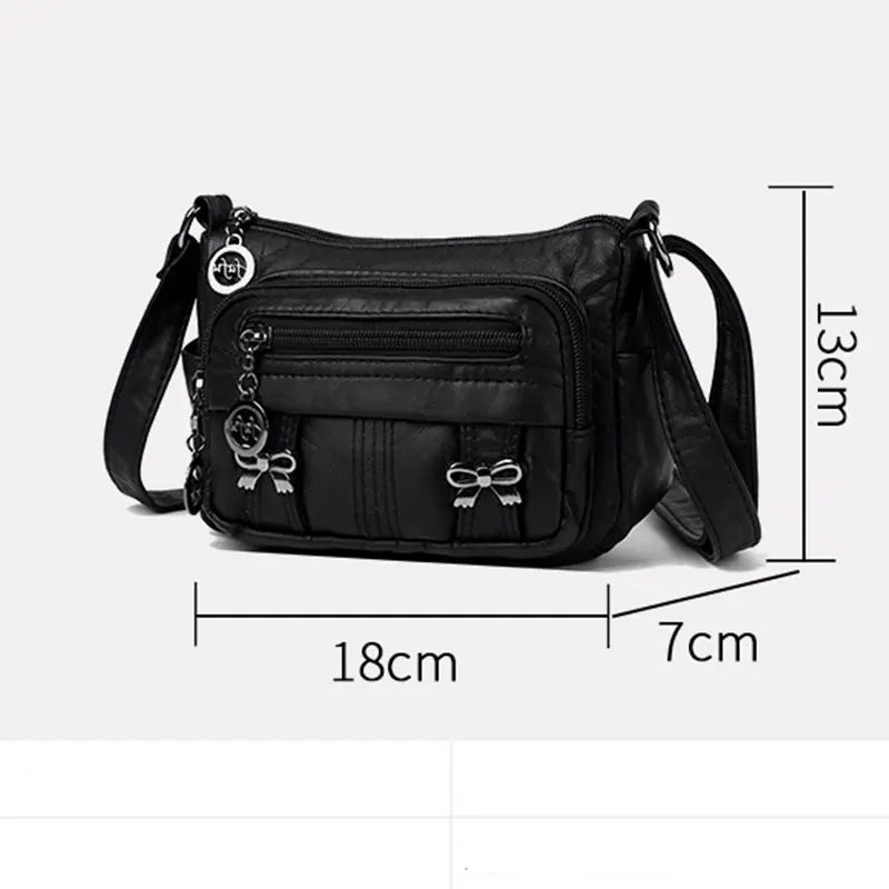 Premium Soft Leather Shoulder Bag-Vintage Crossbody