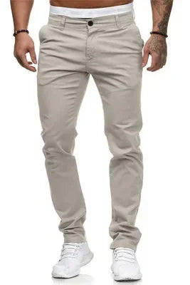 2026 Spring Autumn Fashion Men Clothing Men's Casual Pants Solid Slim Fit Mid-waist Trousers New Male Business Sport Baggy Pants