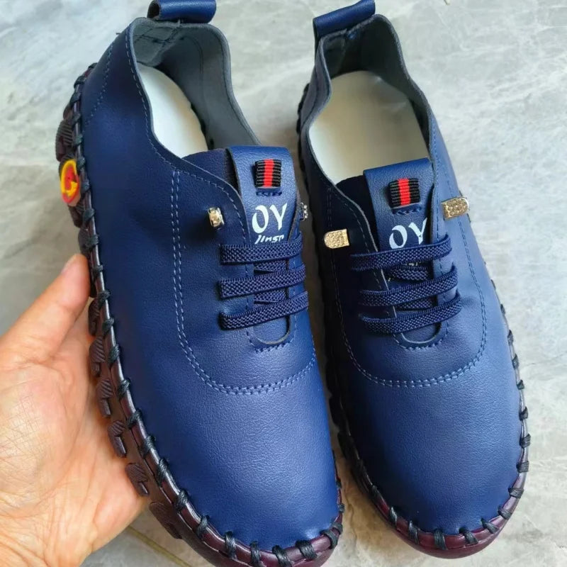 Women Sneakers 2026 New Designer Shoes Loafers Soft-soled Roman Breathable Outdoor Women Retro Big Size Single Shoes for Women