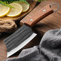 Hand Forged Meat Cleaver, Kitchen Knife for Deboning, Stainless Steel Fish Fillet Knife, Wooden Handle, Chef's Kitchen Tools