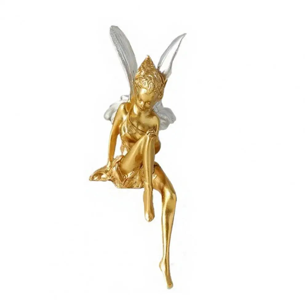 Room Decor Handcrafted Ornament Flower Fairy Decorative Ornament Small Sculpture for Home Room Bedroom Office Table Decoration