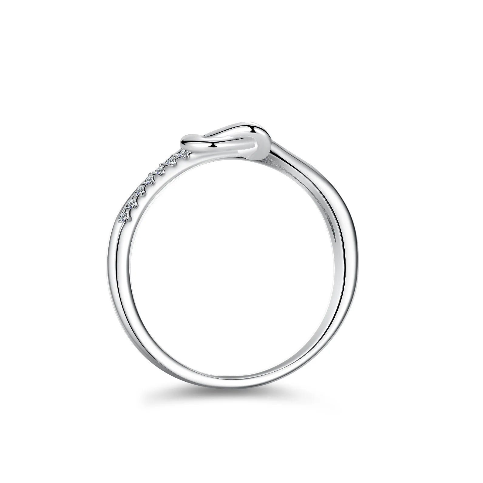 JoyceJelly Full Moissanite Ring 925 Sterling Silver 18K White Gold Plated Fine Jewelry For Women Bridal Bands Wedding Elegant