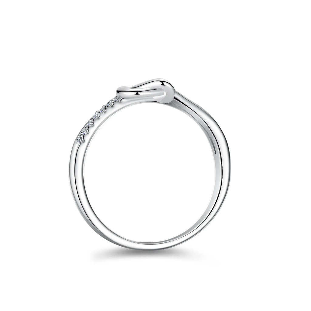 JoyceJelly Full Moissanite Ring 925 Sterling Silver 18K White Gold Plated Fine Jewelry For Women Bridal Bands Wedding Elegant