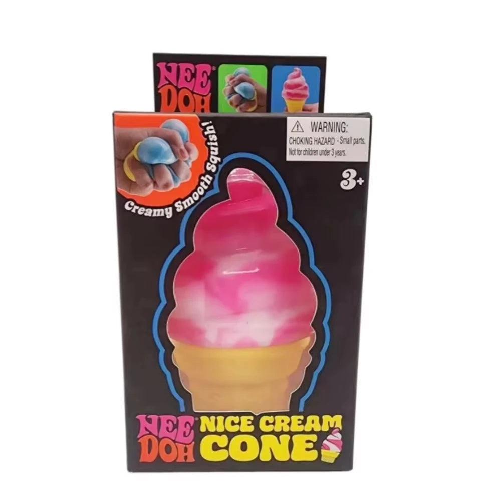 NeeDoh Squishy Toys Set – Pizza, Ice Cream, Gummy Bear, Jelly Squish & Cake Soft Sensory Stress Relief Fidget Toy