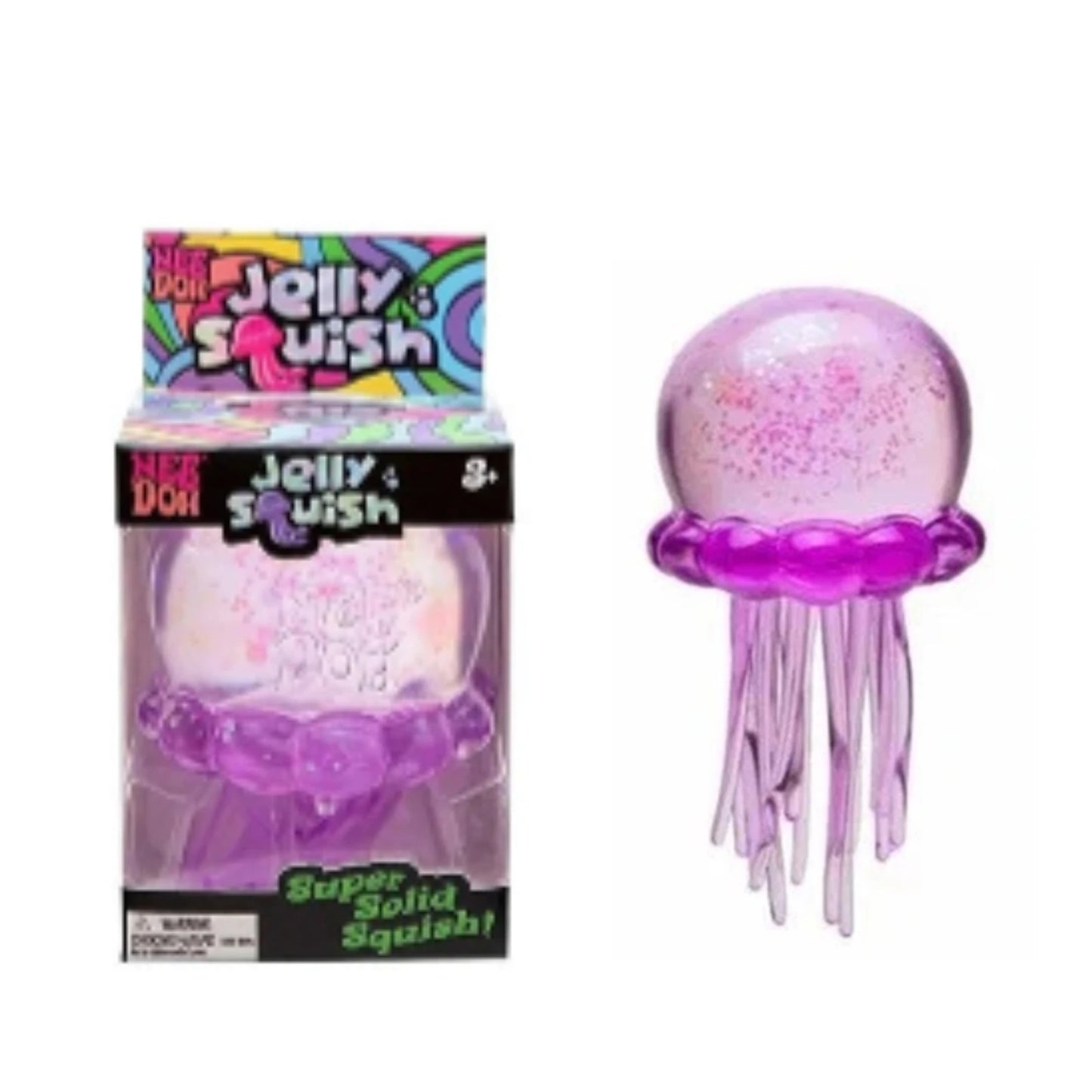 Needoh Jellyfish Squishy Toy Sensory Toy Stress Relief Anti Anxiety Relaxing Squeeze Fidget Toy for Kids Adults