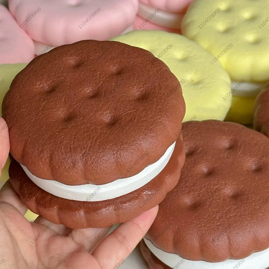 2026Squishy Simulated Cake Squeeze Toy Fidgets Toys Big Cookie Biscuit Slow Rising Squishy Anxiety Antistress Squishys Kids