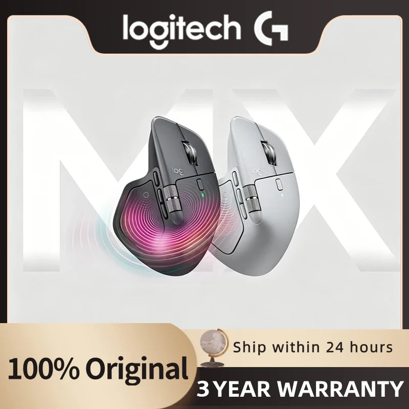 NEW Logitech MX Master 4 Ergonomic Wireless Mouse with Advanced Performance Haptic Feedback Ultra-Fast Scrolling, USB-C Charging