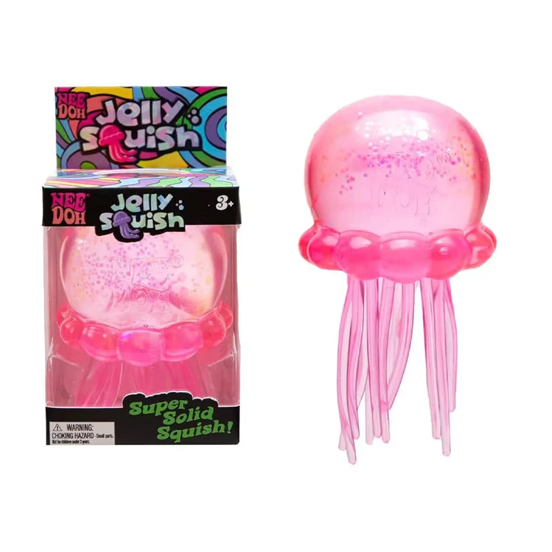 Needoh Jellyfish Squishy Soft Stress Relief Toy Cute Relaxing Squeeze Sensory Toy Kids Big Size Anti-Anxiety Focus ADHD Fidgets
