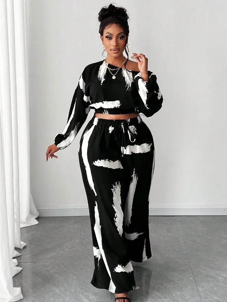 Elegant Women's Plus Size 2 Piece Set