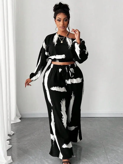 Elegant Women's Plus Size 2 Piece Set