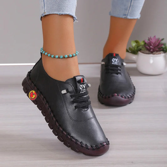 Women Sneakers 2026 New Designer Shoes Loafers Soft-soled Roman Breathable Outdoor Women Retro Big Size Single Shoes for Women