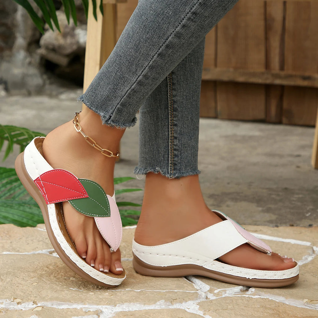 Summer Women Sandals Shoes Party Ladies Shoes Slides Sandals Ladies Wedge Sandals Woman Non-Slip Footwear Women Slippers Female