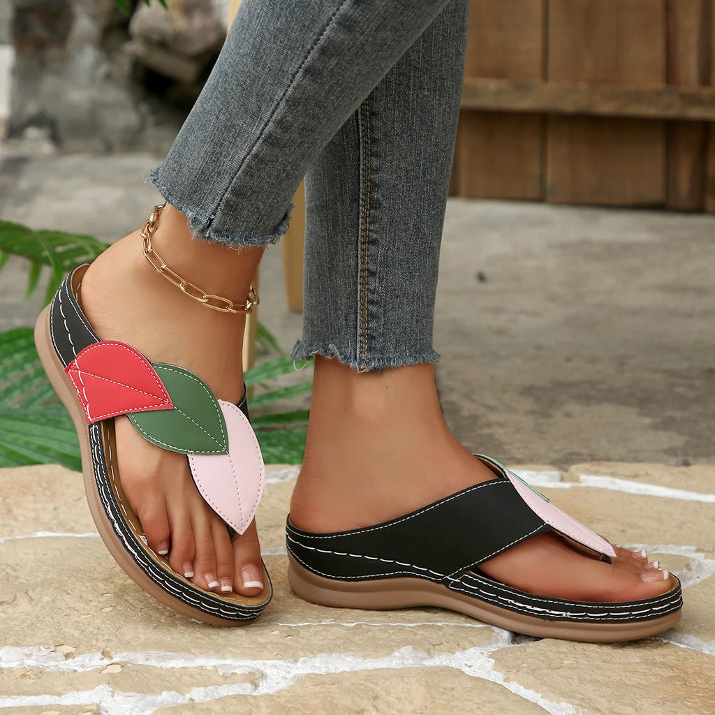 Summer Women Sandals Shoes Party Ladies Shoes Slides Sandals Ladies Wedge Sandals Woman Non-Slip Footwear Women Slippers Female