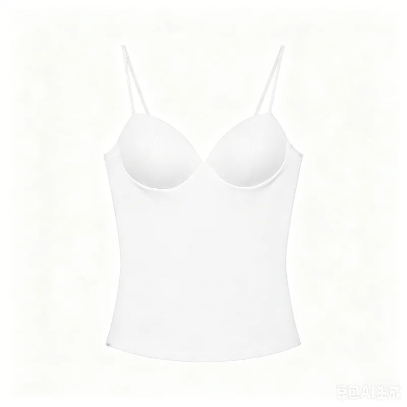 MUJER Sexy Corset Top Women Backless Bra Crop Top Woman Tanks & Camis Slip Tops for Women Sleeveless Bustier Tops Women Camisole