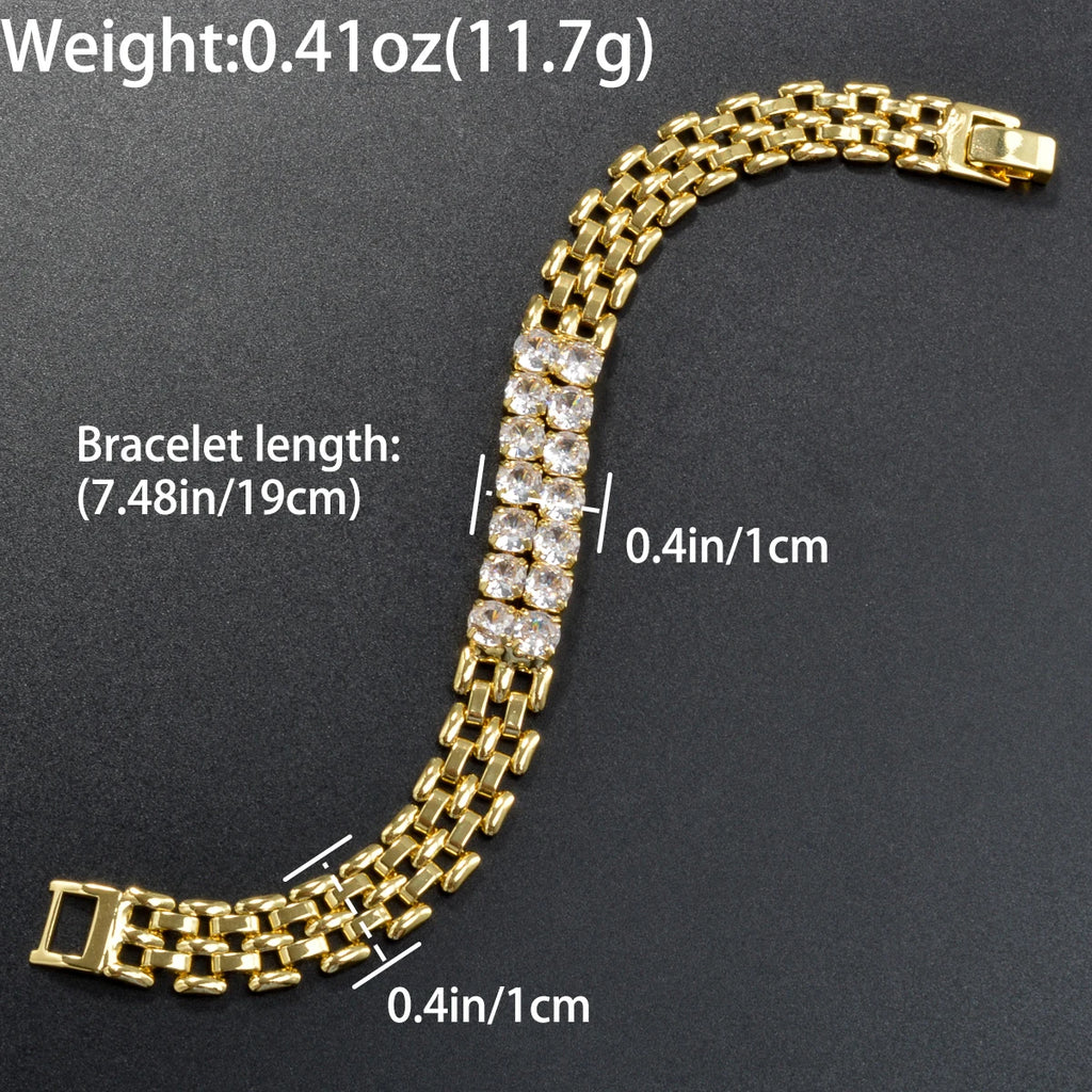 Charmoment Jewerly Double Layer Eyes Bangle for Women Elegance Crystal Circle Organ Bracelet Wedding Party Friend