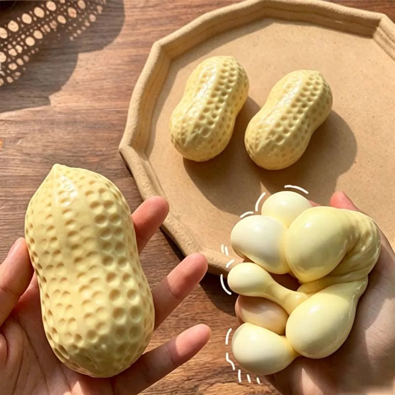 Peanut Squishy Toy Slow Rising Stress Relief Toy Simulation Fidget Toy For Adults Anxiety Relief Decompression Sensory Toys