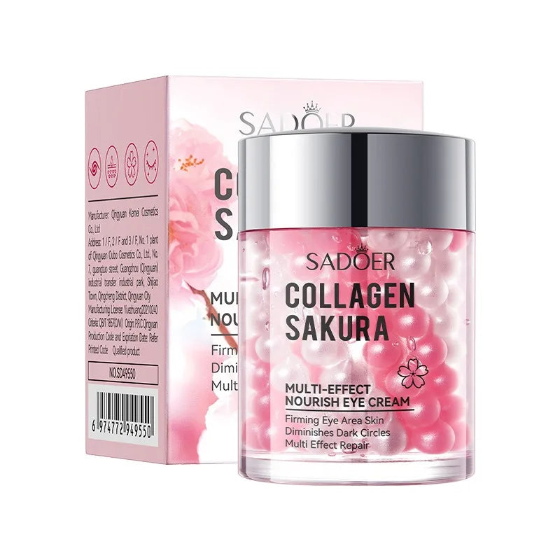 SADOER Sakura Collagen Eye Cream - In Stock Multi-Effect Nourishing Moisturizing Eye Care Wholesale Cross-Border Skincare