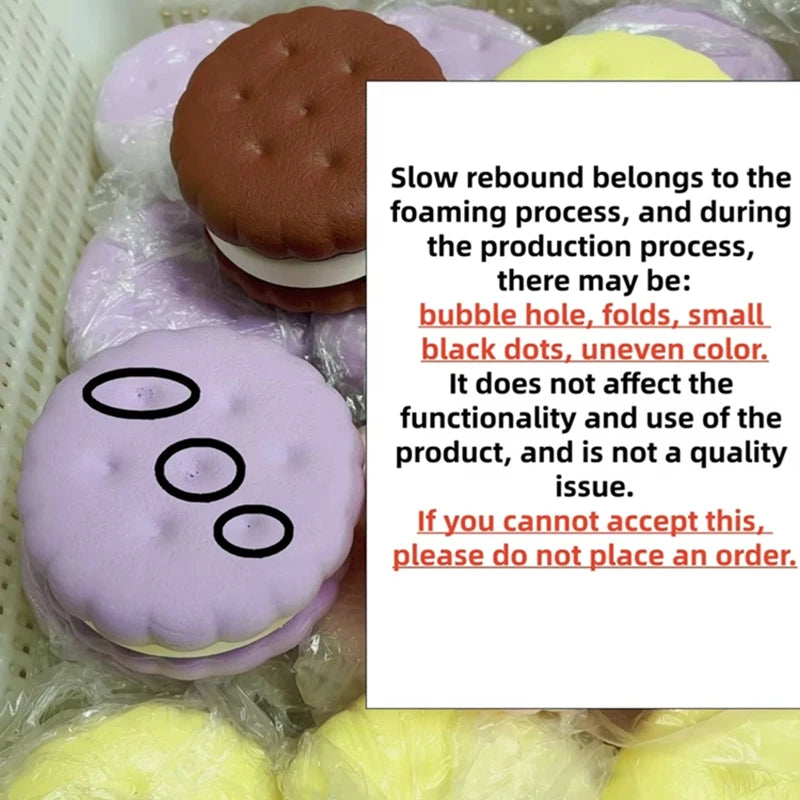 Squishy Simulated Cake Squeeze Toy Stress Relief Slow Rising Sensory Fidget Toys for Anxiety ADHD Autism Kids Adults