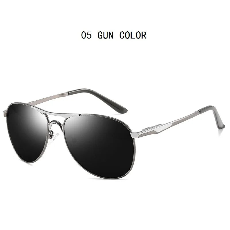 Classic Men And Women Polarized Sunglasses Fashion Metal Pilot Driving Fishing Sun Glasses Man Vintage Sunglass Eyeglasses