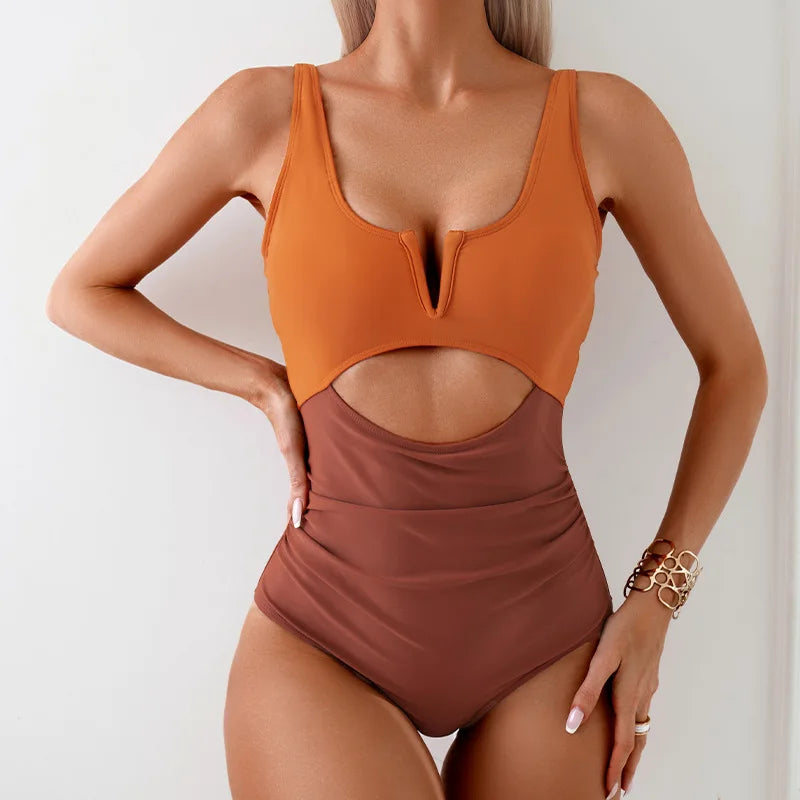 Spring Summer European American Trend Korean Women's Clothing Sports Swimwears Vest Split Flat Angle Young Style Y2K Bikini Set