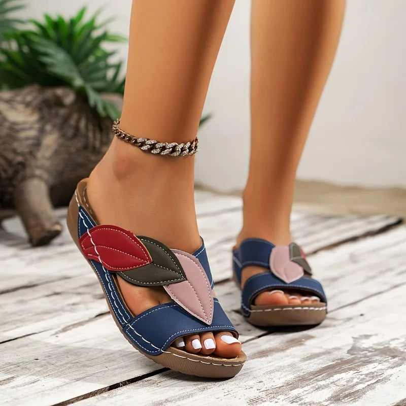 Summer Women Sandals Shoes Party Ladies Shoes Slides Sandals Ladies Wedge Sandals Woman Non-Slip Footwear Women Slippers Female